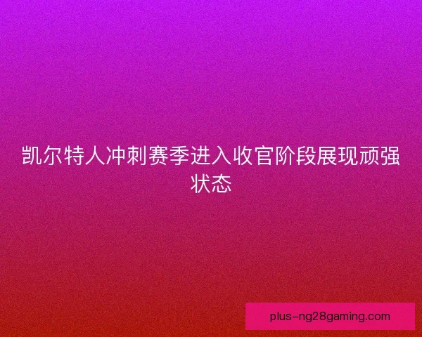 凯尔特人冲刺赛季进入收官阶段展现顽强状态